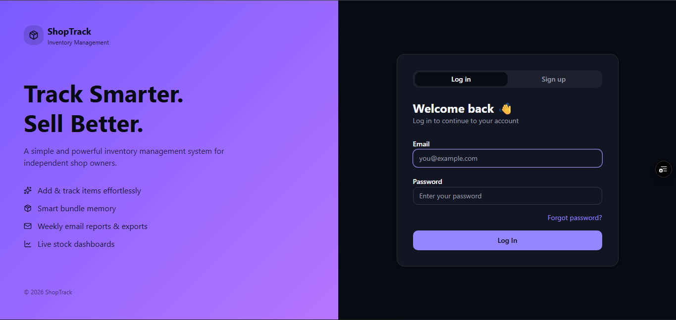 Screenshot of the counter app